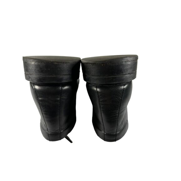 Kenneth Cole New York Mens Size 10M Black Leather Vintage Square Toe Ankle Boots